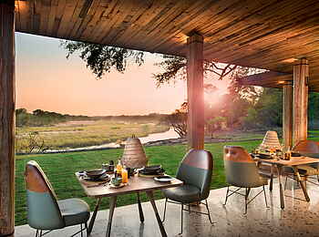 andBeyond Tengile River Lodge: Lunch mit Blick
