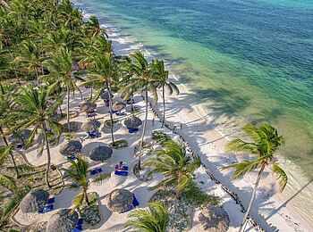 Breezes Beach Club & Spa Zanzibar: Der Strand aus der Vogelperspektive