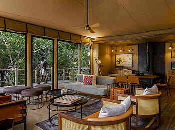 Duma Tau Camp: Blick aus der Lounge
