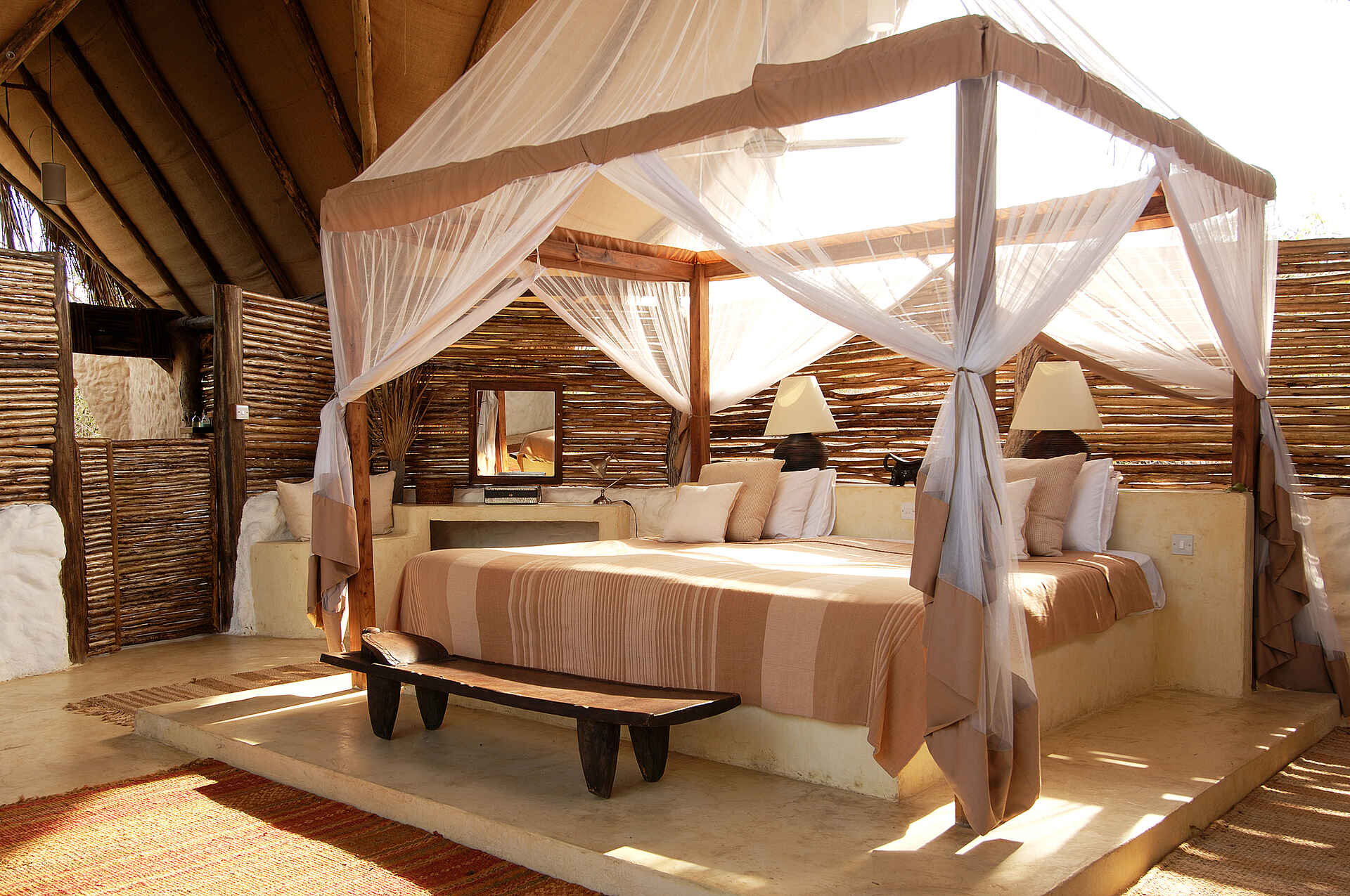 Sand Rivers Selous: Großes Doppelbett