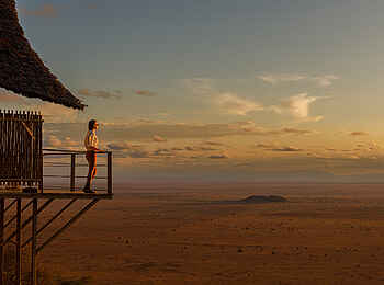 Soroi Lions Bluff Lodge: Panoramaaussicht von der eigenen Terrasse