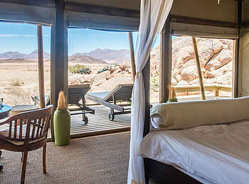 Wolwedans Boulders Camp: Blick nach draußen