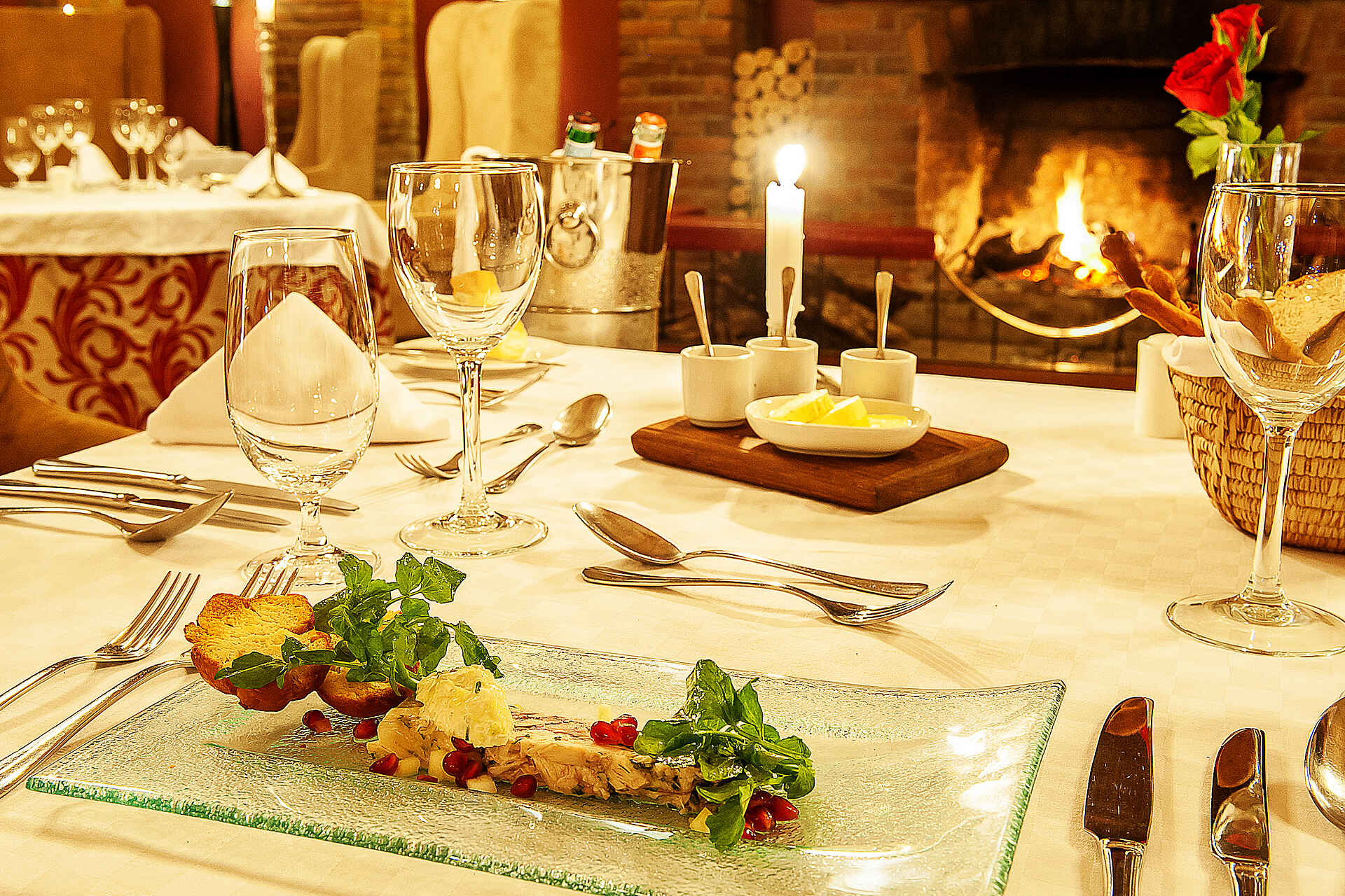 Arusha Coffee Lodge: Gedeckter Tisch