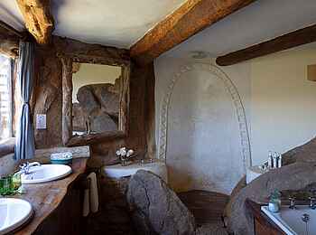 Borana Lodge: Das Badezimmer von Cottage 4 Borana Lodge: Das Badezimmer von Cottage 4