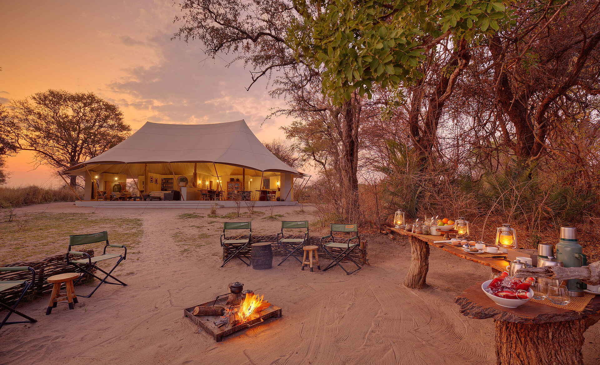Chisa Busanga Camp: An der Boma Chisa Busanga Camp: An der Boma