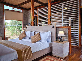 Elephant Gorge Camp: Deluxe Room Doppelbett
