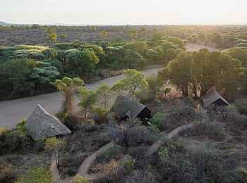 Laba Jongomero Camp: Unterkünfte aus der Vogelperspektive