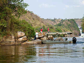 Paraa Safari Lodge: Bootstour zu den Wasserfällen Paraa Safari Lodge: Bootstour zu den Wasserfällen