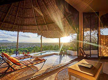 Sasaab Camp: Gästeterrasse Sasaab Camp: Gästeterrasse