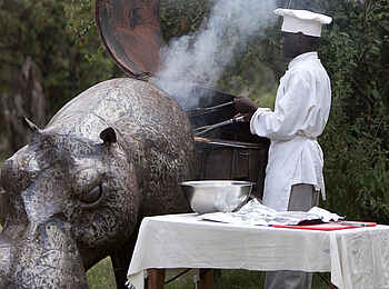 Serian's Nkorombo Mobile Camp: BBQ