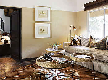 MalaMala Sable Camp: Lounge der Gästesuite