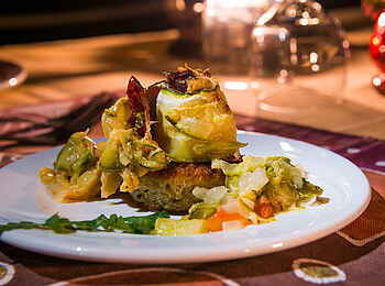 KaingU Safari Lodge: Kreatives Hauptgericht