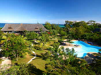 Kinondo Kwetu: Haupthaus und Pool