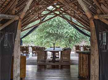 Laba Jongomero Camp: Eingang zum Restaurant