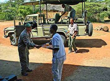 Selous Impala Camp: Willkommensdrink