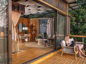 Shawa Luangwa Camp: Premium Room auf der Veranda