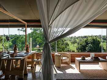 Singita Faru Faru: Wohnbereich der Suite
