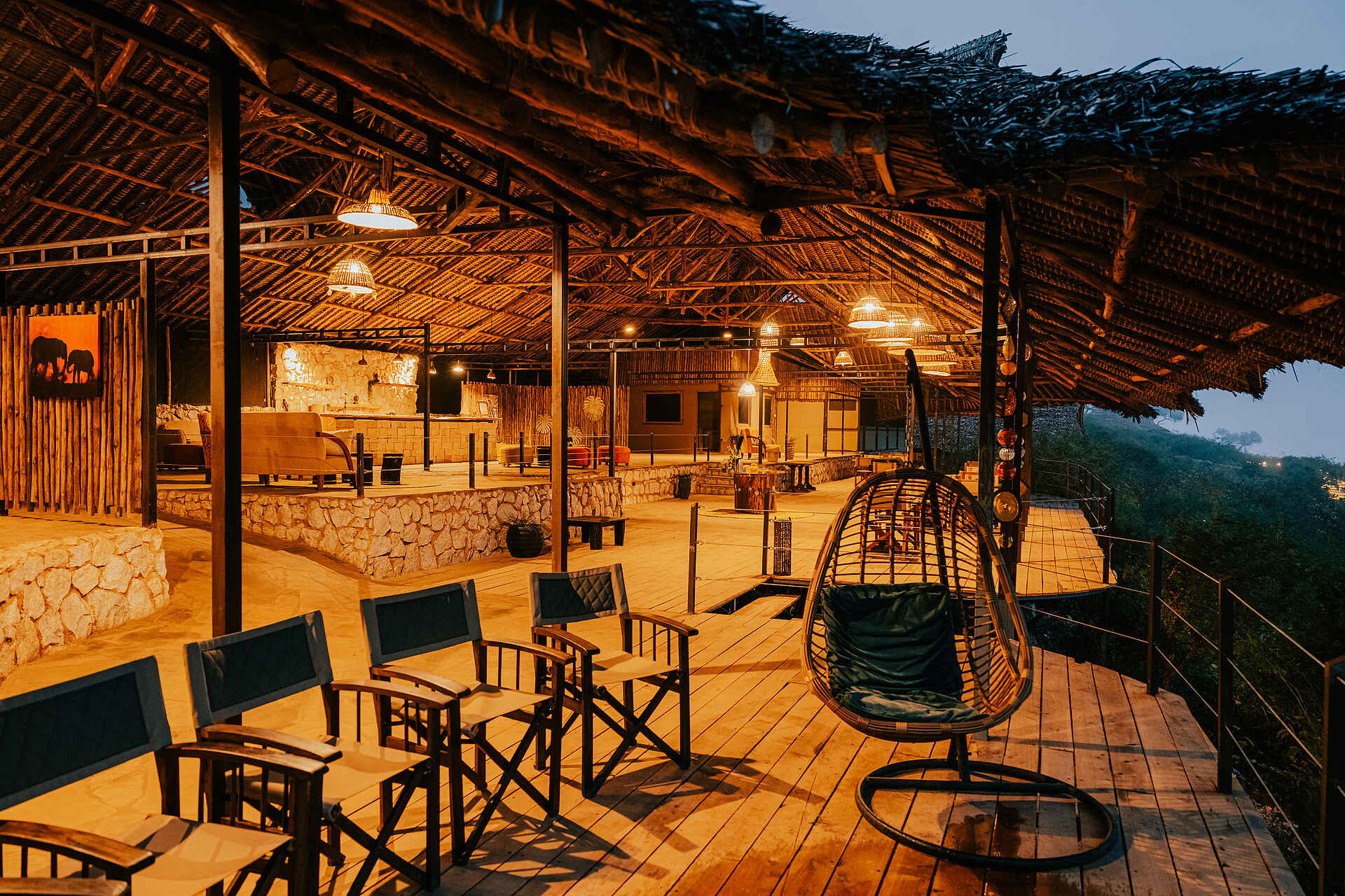 Soroi Cheetah Tented Camp: Terrasse mit Aussicht
