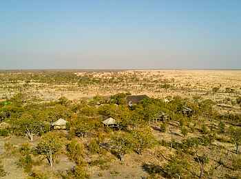 Camp Kuzuma: Luftbild von Osten Camp Kuzuma: Luftbild von Osten