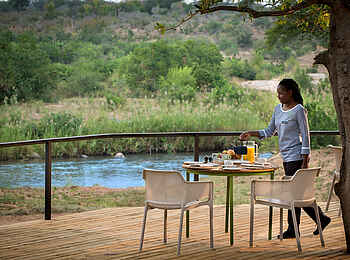 Lion Sands River Lodge: Frühstück