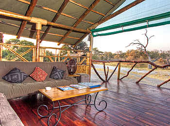 Camp Savuti: Lounge mit Blick