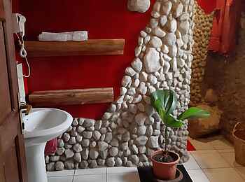 Cormoran Lodge: Dusche