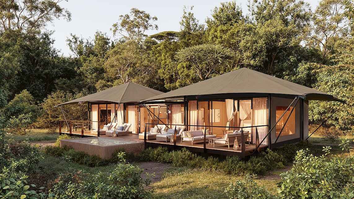 Musesenji River Camp: Außenansicht Familiensuite