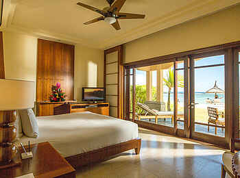 Shanti Maurice Resort & Spa: Schlafzimmer einer Beachfront Junior Suite