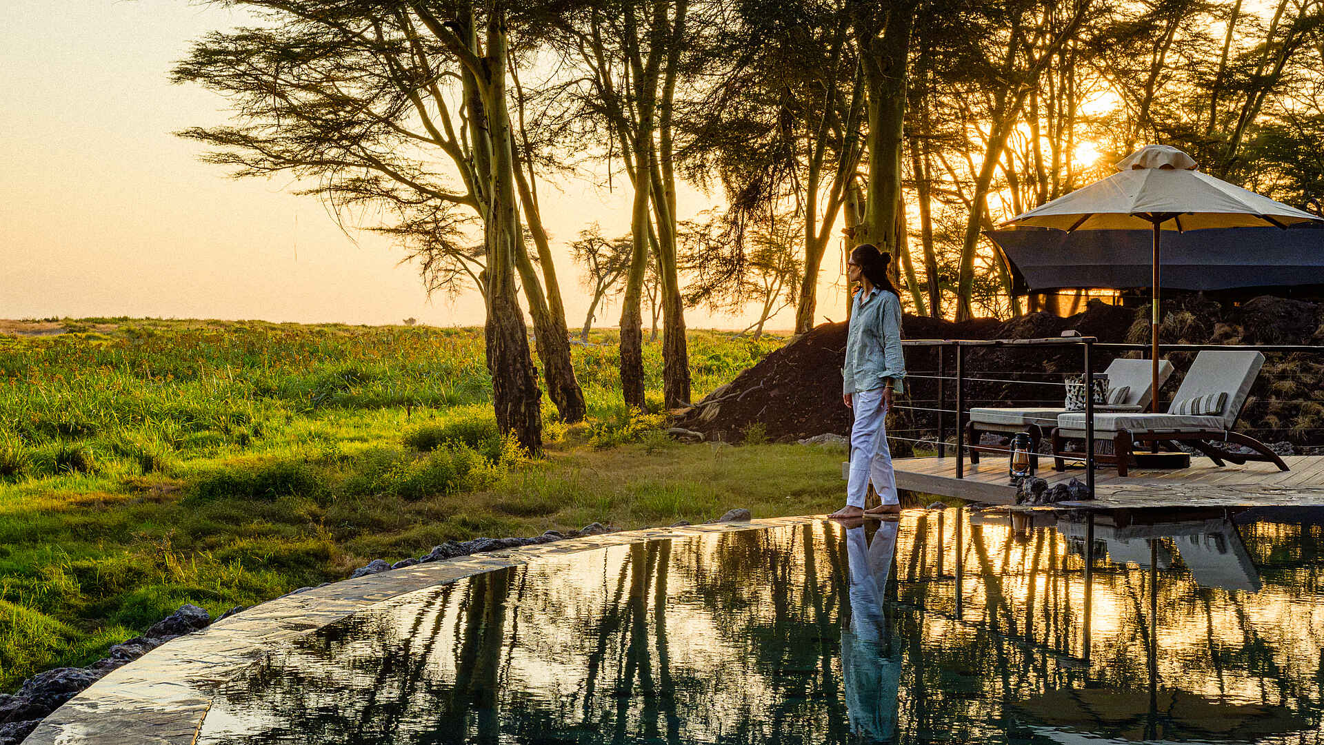 Soroi Amboseli Camp: Swimmingpool Soroi Amboseli Camp: Swimmingpool