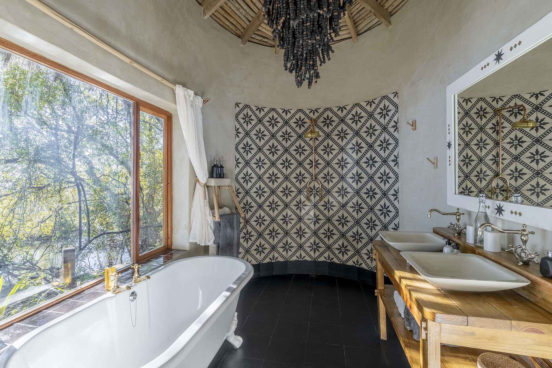 Tongabezi Lodge: Badezimmer des River Cottage