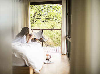 Marataba Mountain Lodge: Kaffee im Bett Marataba Mountain Lodge: Kaffee im Bett
