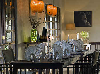 Grumeti Hills Camp: Dinnertafel