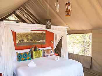 Elephant Pan Camp: Das Doppelbett