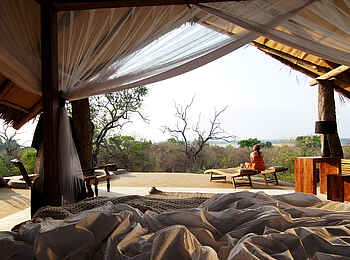 Kiba Point Selous: Private Veranda