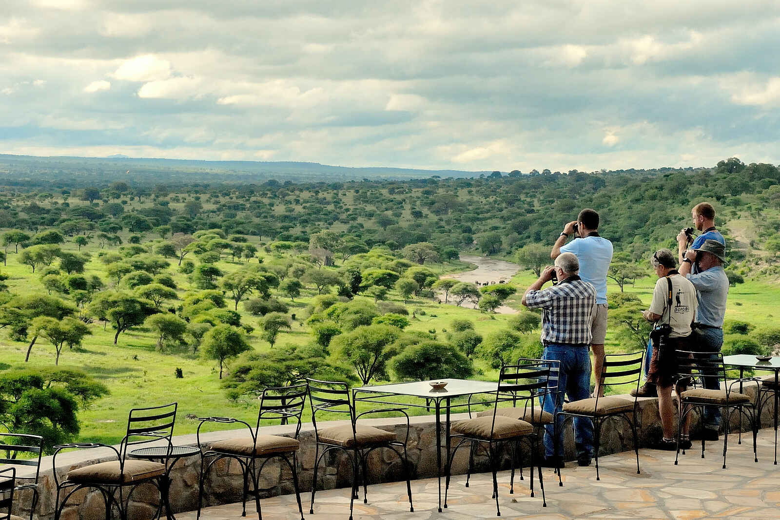 Tarangire Safari Lodge: Terrasse Tarangire Safari Lodge: Terrasse