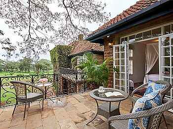 Giraffe Manor: Karen Blixen Room Blick Balkon Giraffe Manor: Karen Blixen Room Blick Balkon