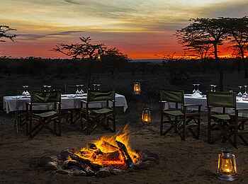 Mahali Mzuri: Bushdinner mit Feuerstelle