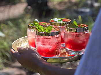 Singita Pamushana Lodge: Kühle Getränke