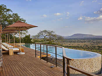 Laba Grumeti Art Lodge: Der große Infinity Pool