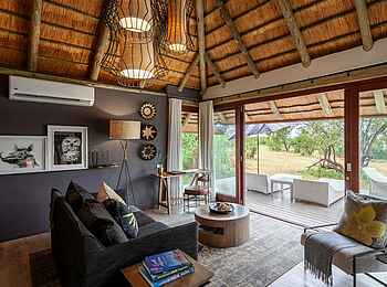 Leopard Hills: Gästelounge