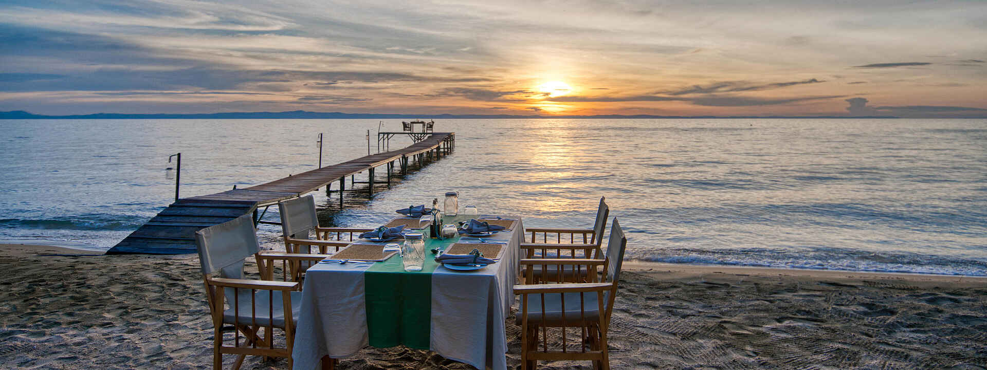 Dinner am Strand