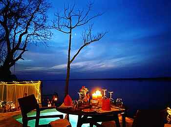 Nile Safari Lodge: Privates Dinner Nile Safari Lodge: Privates Dinner