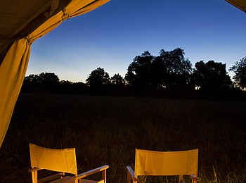 Savute under Canvas: Abendstimmung