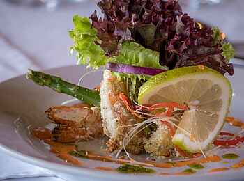 Jock Safari Lodge – Main Lodge: Köstliches Menü