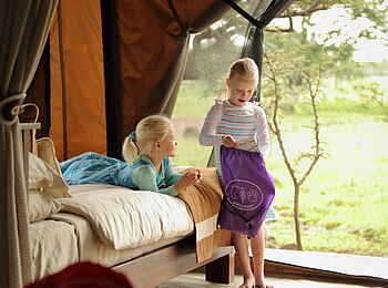 Naboisho Camp: Kinder im Zelt