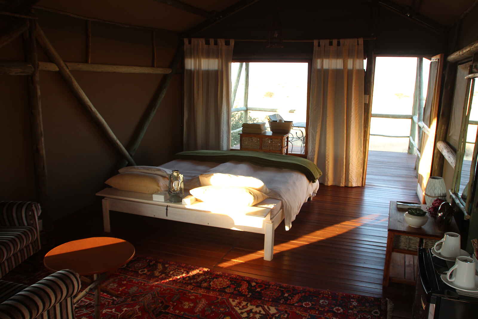 Teufelskrallen Tented Lodge: Zeltinterieur Teufelskrallen Tented Lodge: Zeltinterieur