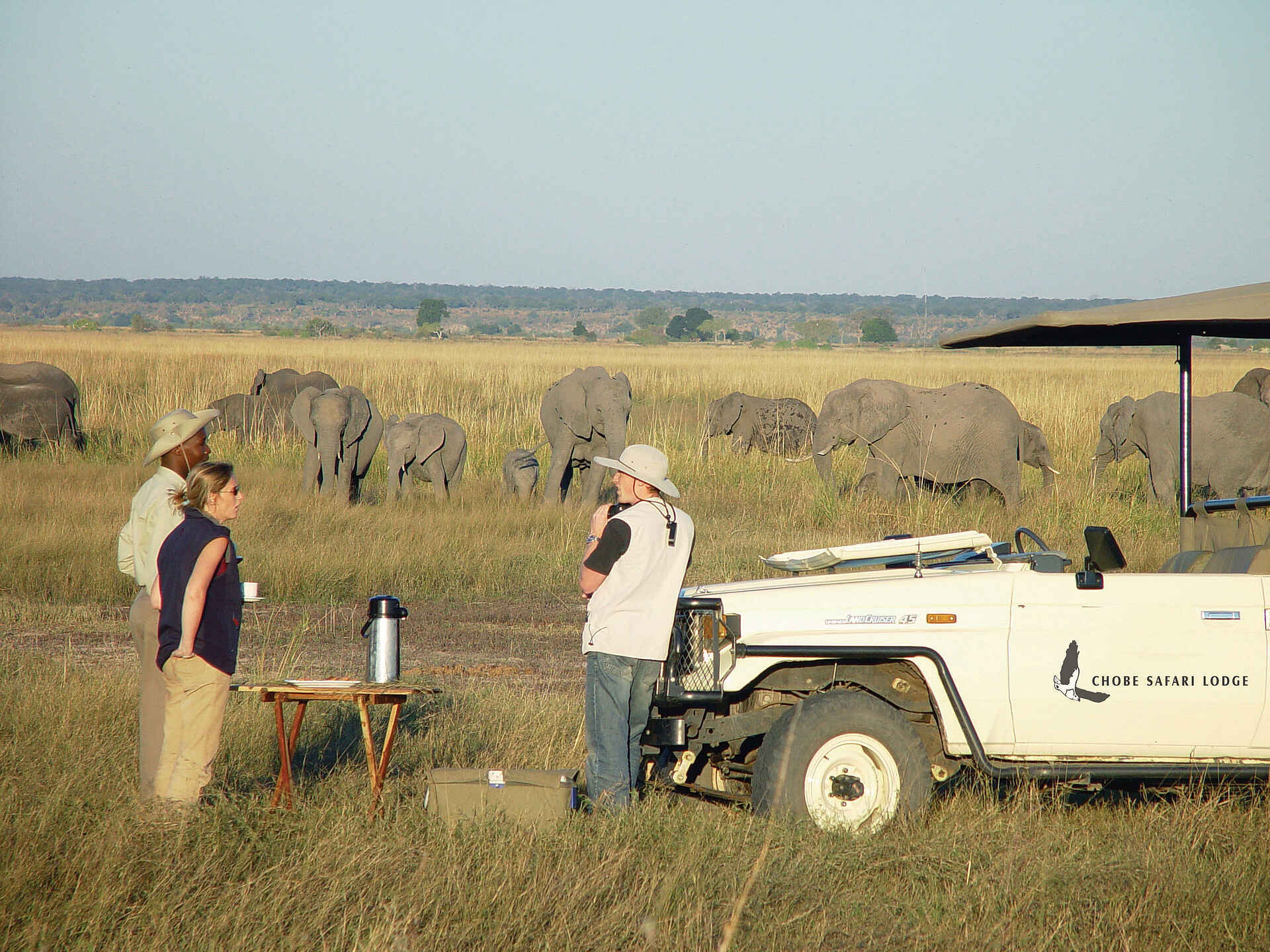 Chobe Safari Lodge: Snack auf Pirsch Chobe National Park, Chobe Safari Lodge, Kasane, Snack