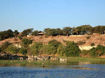 Meno a Kwena Camp: Blick auf das Camp Meno a Kwena Camp: Blick auf das Camp