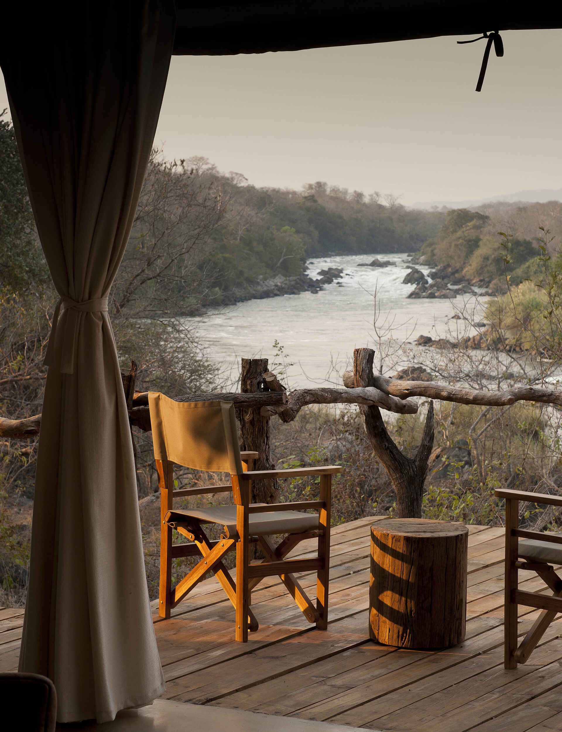 Mkulumadzi Lodge: Private Veranda mit Blick
