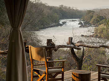 Mkulumadzi Lodge: Private Veranda mit Blick
